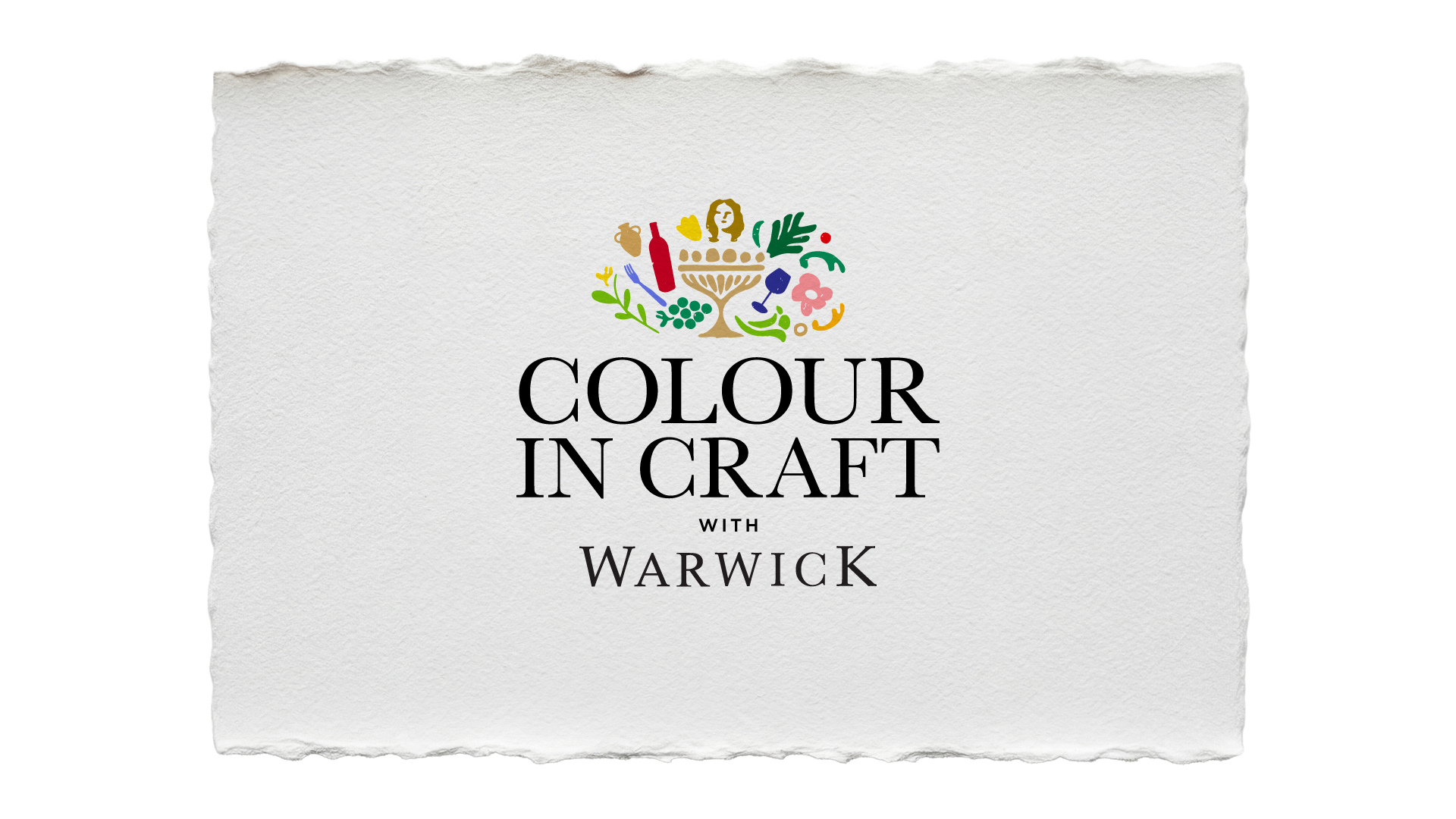 Colour in Craft — illustrated campaign identity on handmade paper