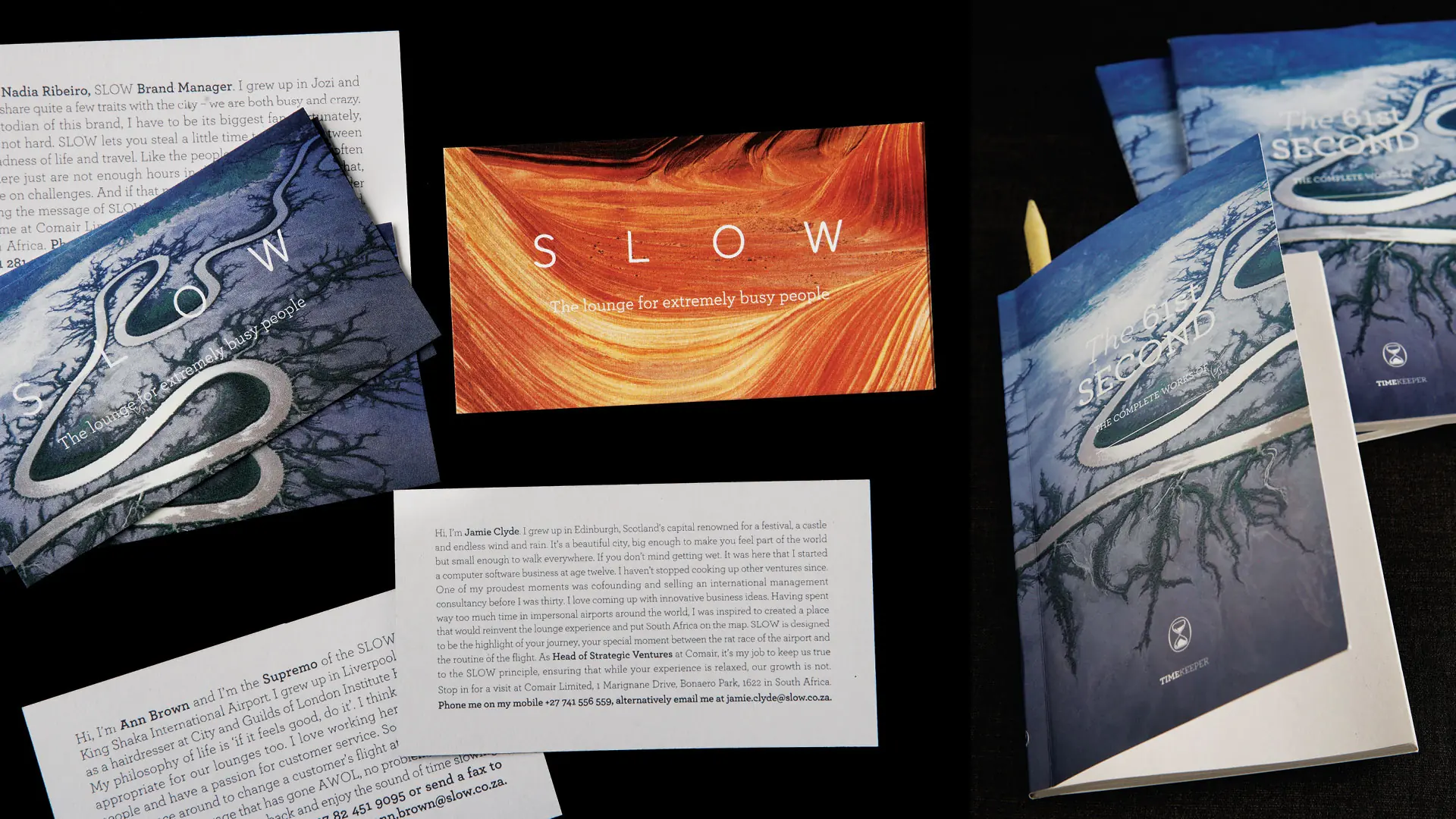 SLOW editorial pieces combining landscape imagery, expressive typography and long-form stories